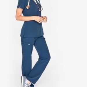 Figs Dark Harbor Kade Scrub Pants- Petite LG